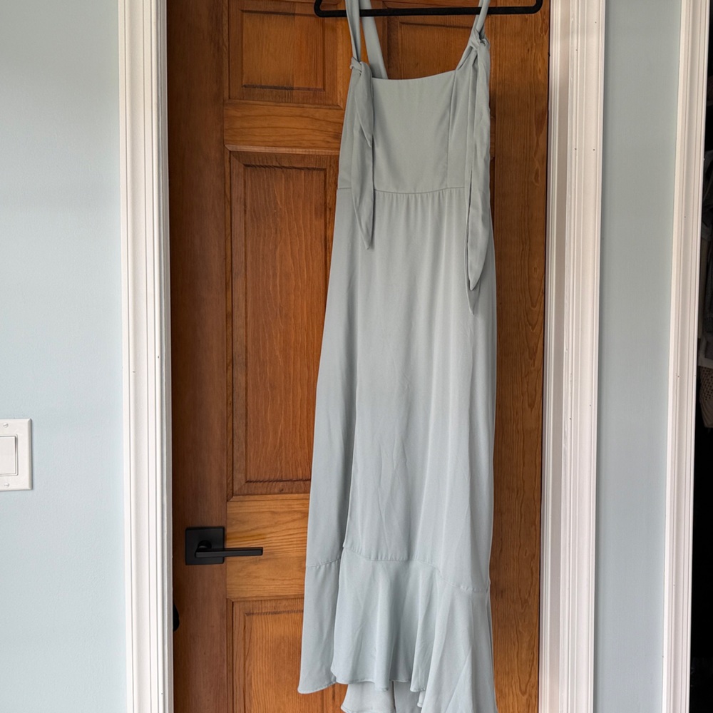 Show Me Your Mumu Slate Blue Sleeveless Dress - Claire Midi